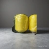 Six strands of colorful yellow yarn are hand-woven with wax thread and sewn with polyester thread for shoes details Picture